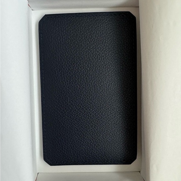 NWB Hermes City 3CC Color Block card holder Noir/Bleu suit/Bleu Zellige Rare! - Picture 9 of 12